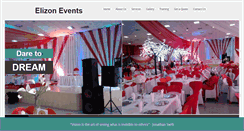 Desktop Screenshot of elizonevents.com
